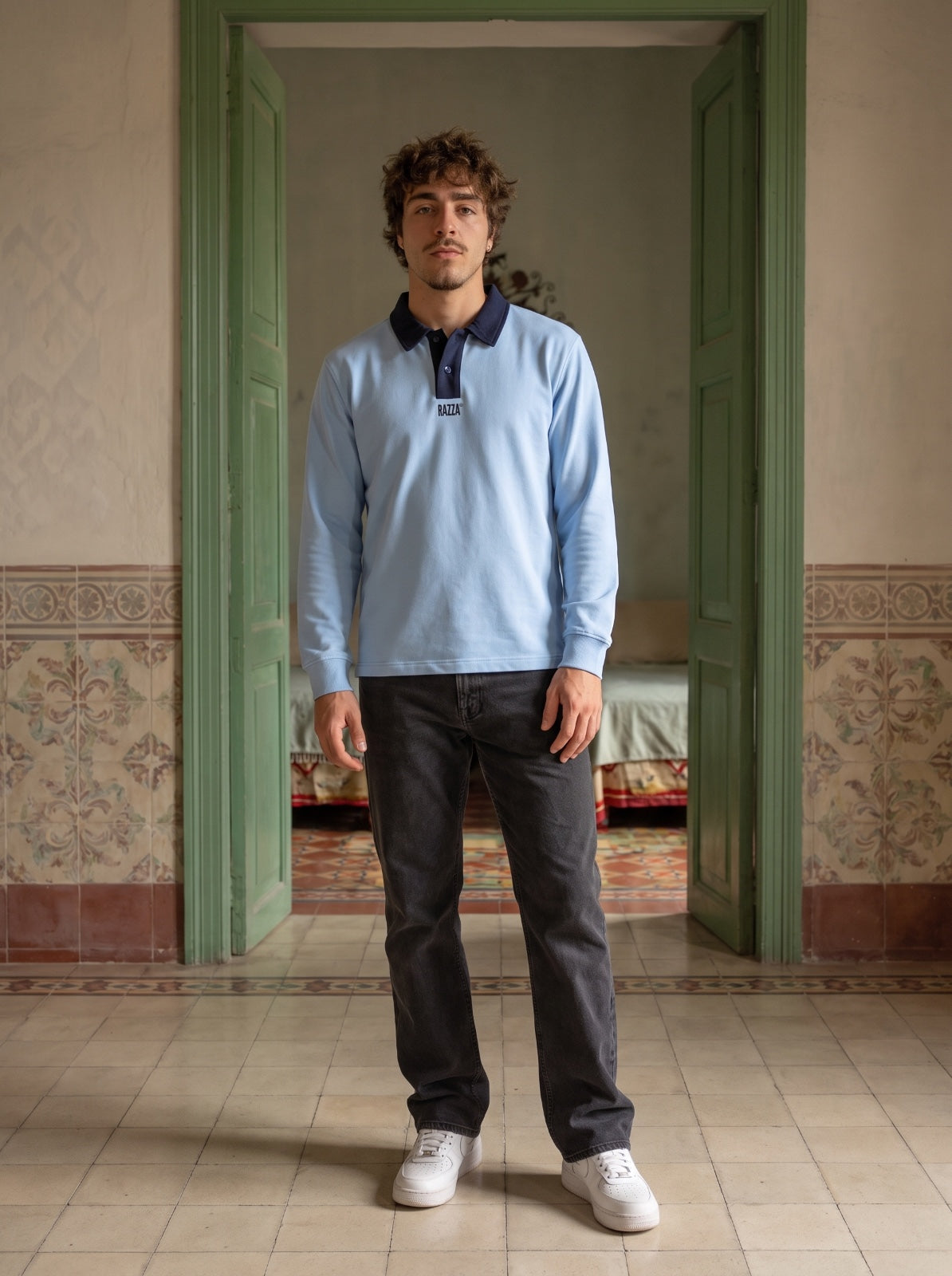 SUDADERA POLO PURA SANGRE - AZUL