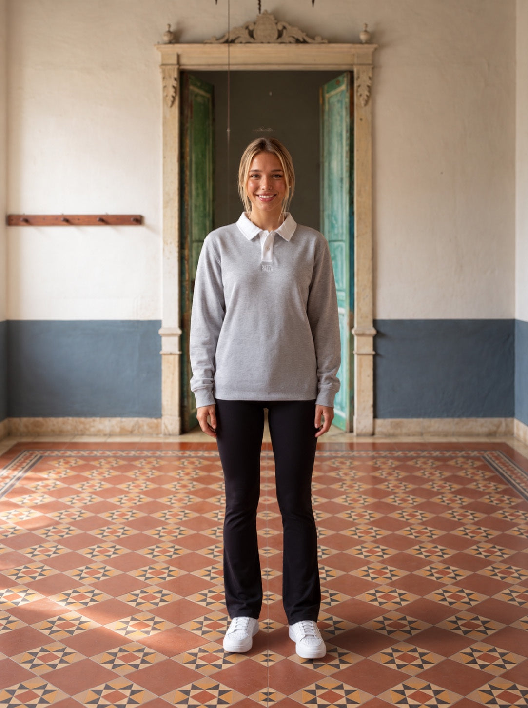 PURA SANGRE POLO-SWEATSHIRT - GRAU
