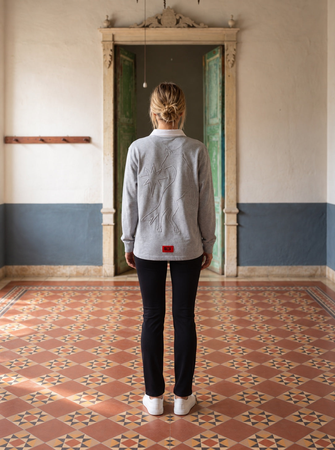 PURA SANGRE POLO-SWEATSHIRT - GRAU