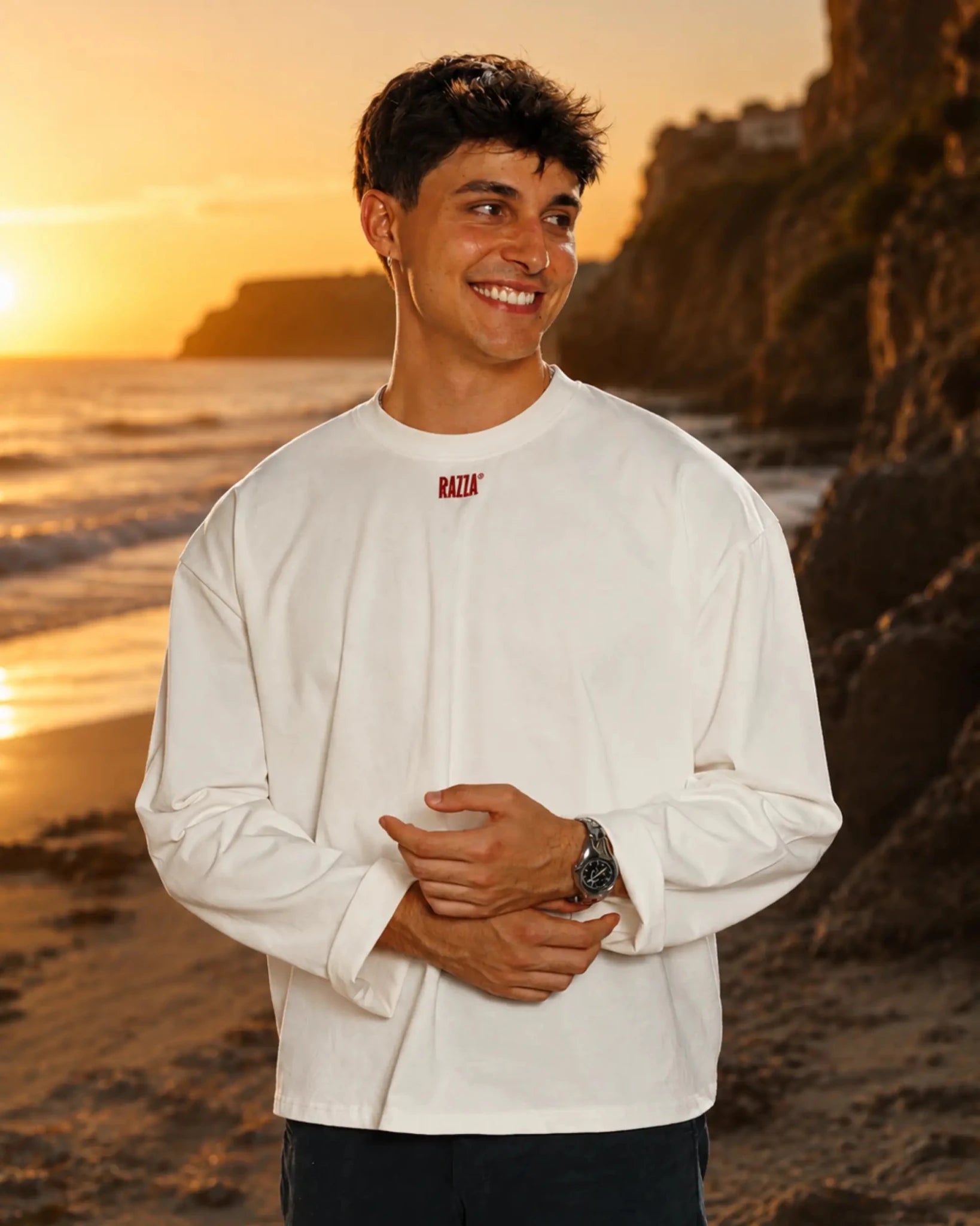 CAMISETA MANGA LARGA ATARDECER - RAZZA