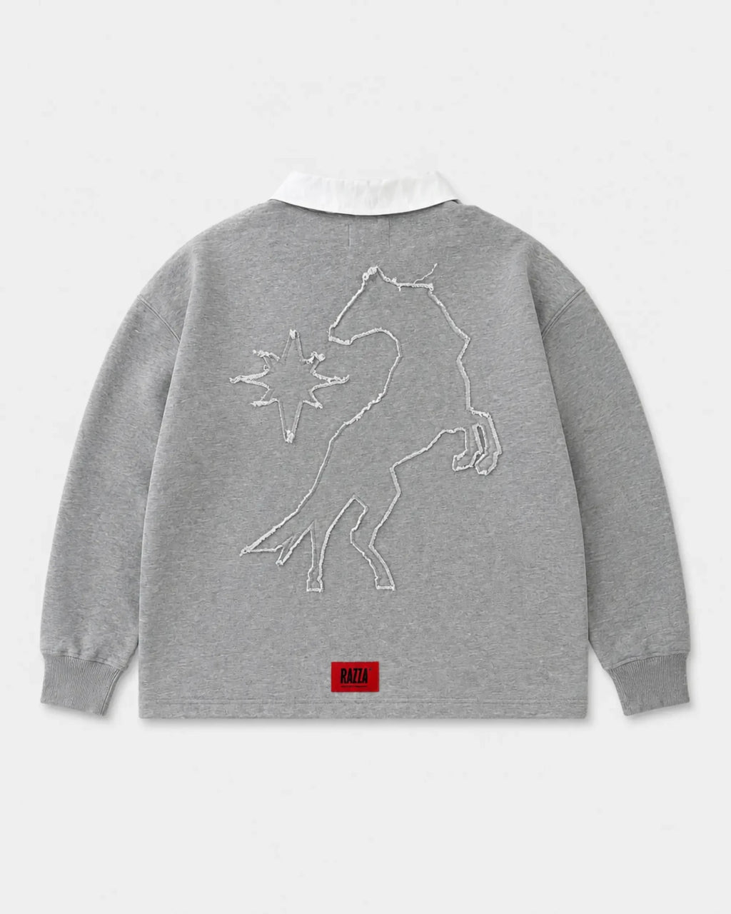 SUDADERA POLO PURA SANGRE - GRIS - RAZZA