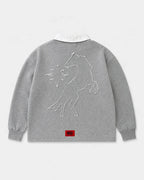 SUDADERA POLO PURA SANGRE - GRIS - RAZZA