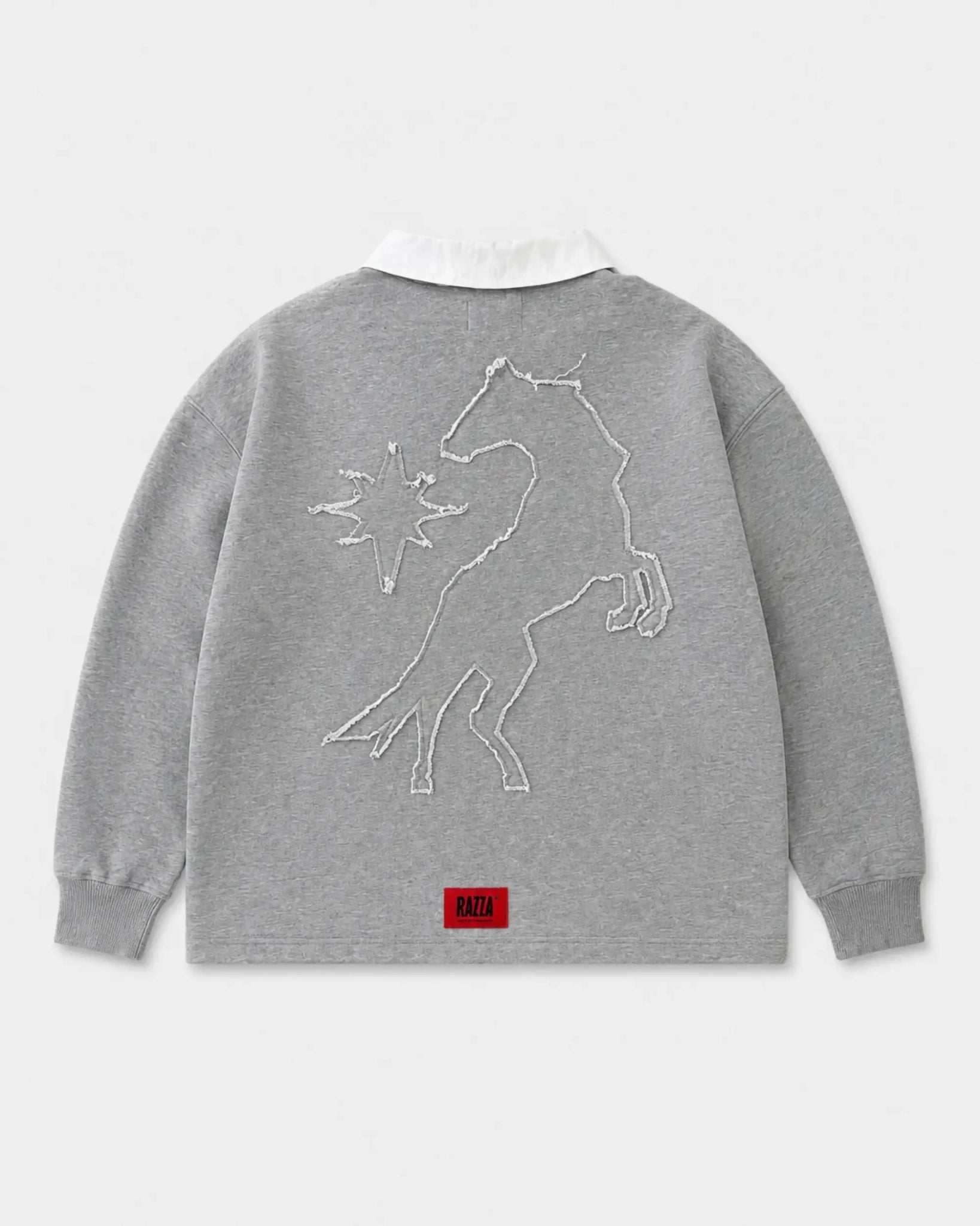SUDADERA POLO PURA SANGRE - GRIS - RAZZA